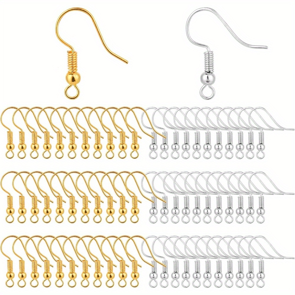 Coil Building Kit - 200Pieces Earring Hooks, Fish Hooks Ear